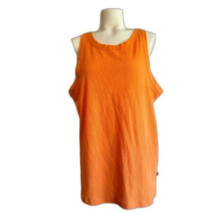 GAP Orange Ribbed Tank Top XXL